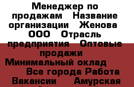 Менеджер по продажам › Название организации ­ Женова, ООО › Отрасль предприятия ­ Оптовые продажи › Минимальный оклад ­ 30 000 - Все города Работа » Вакансии   . Амурская обл.,Архаринский р-н